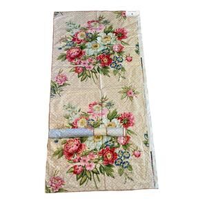"Ashbury" for Bassett McNab fabric flowers vintage swatch light weight 27"
